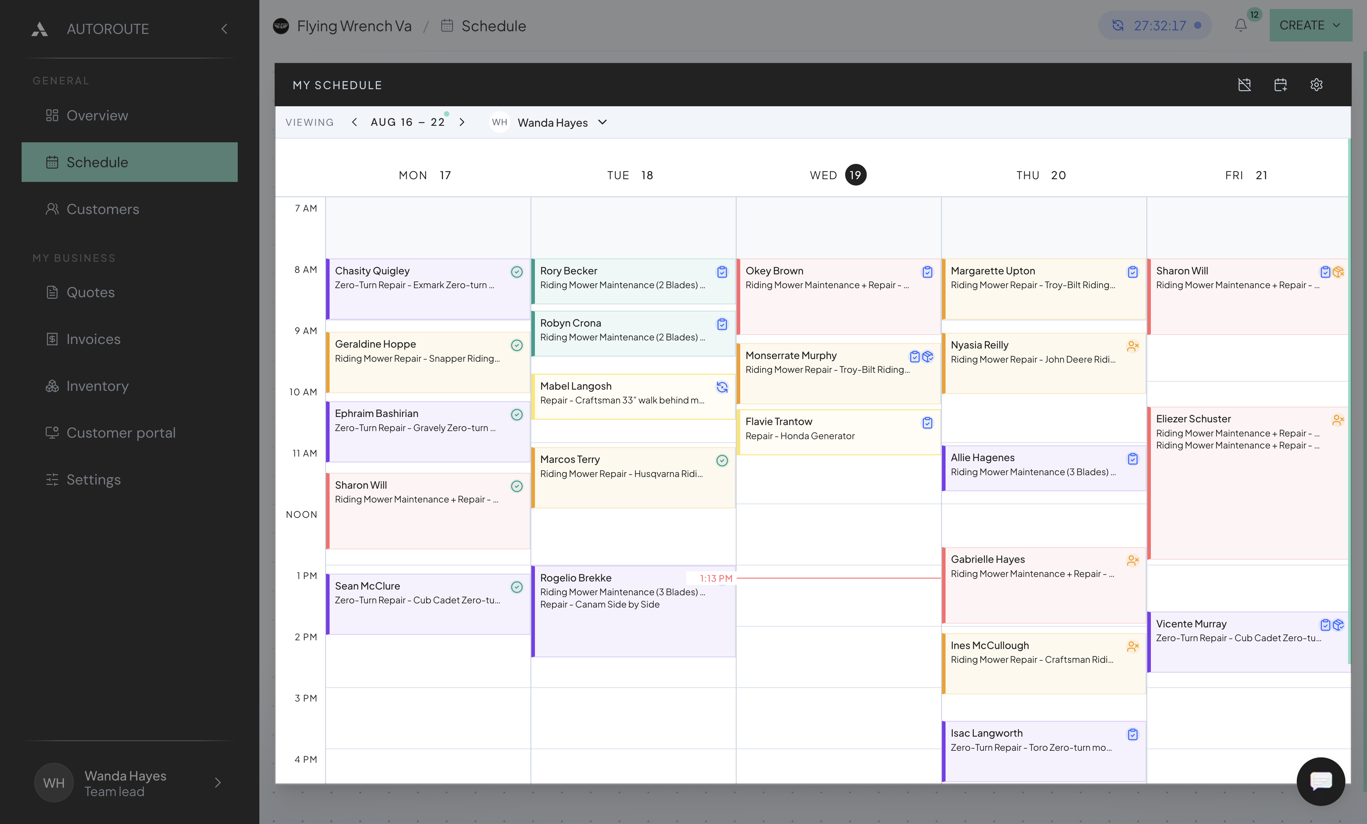 Automated Scheduling screenshot