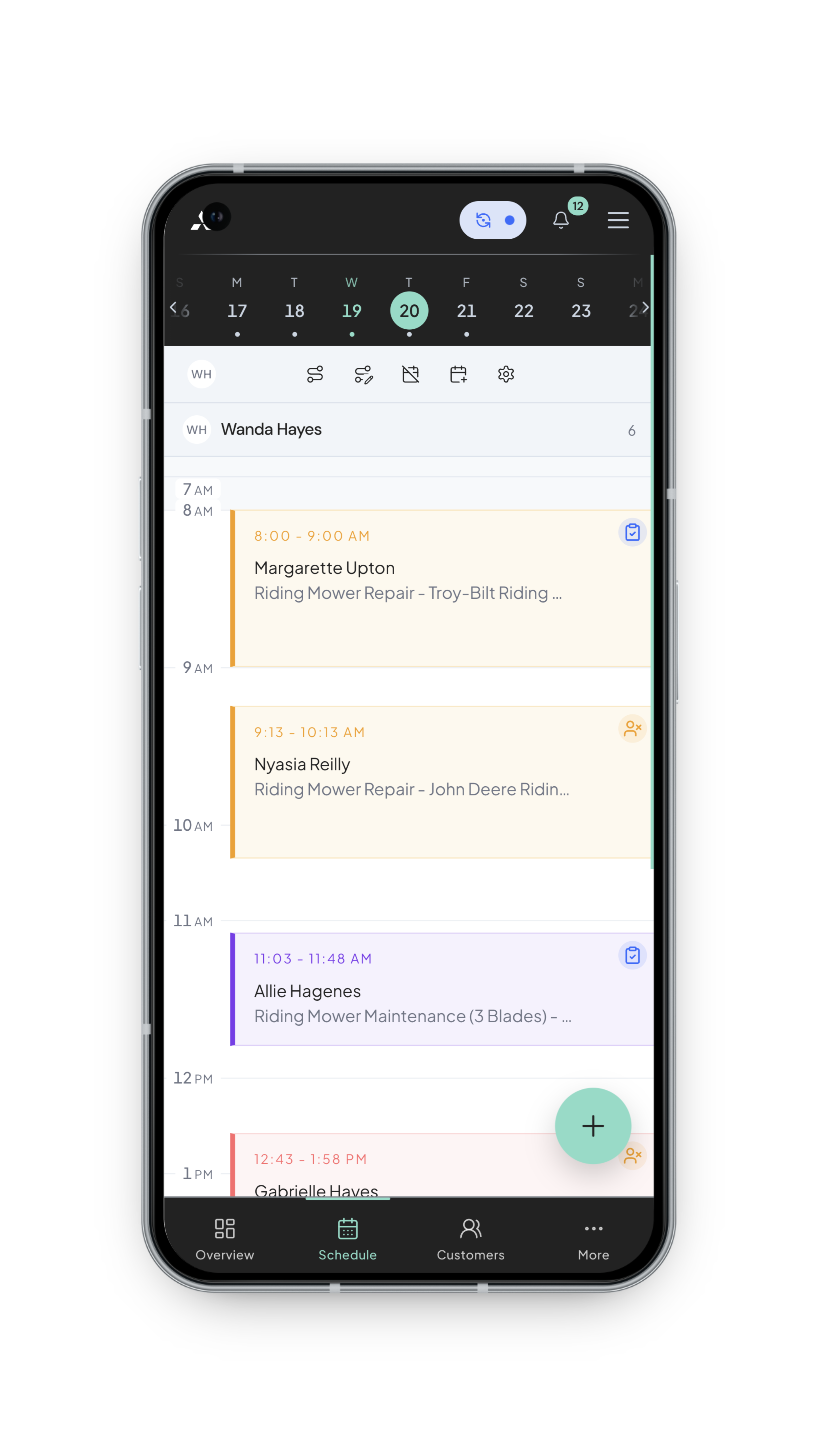 Automated Scheduling mobile screenshot